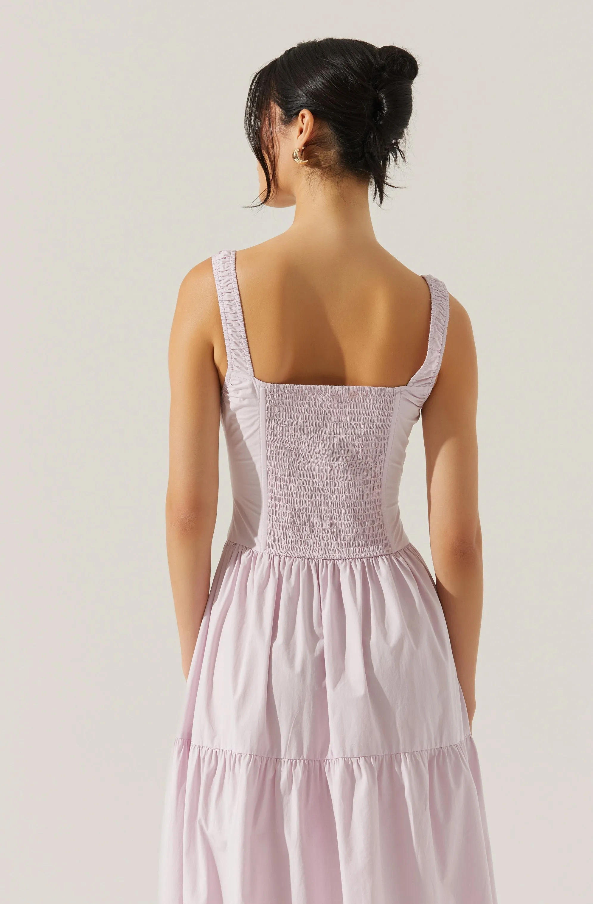 Temperance Tiered Milkmaid Maxi Dress