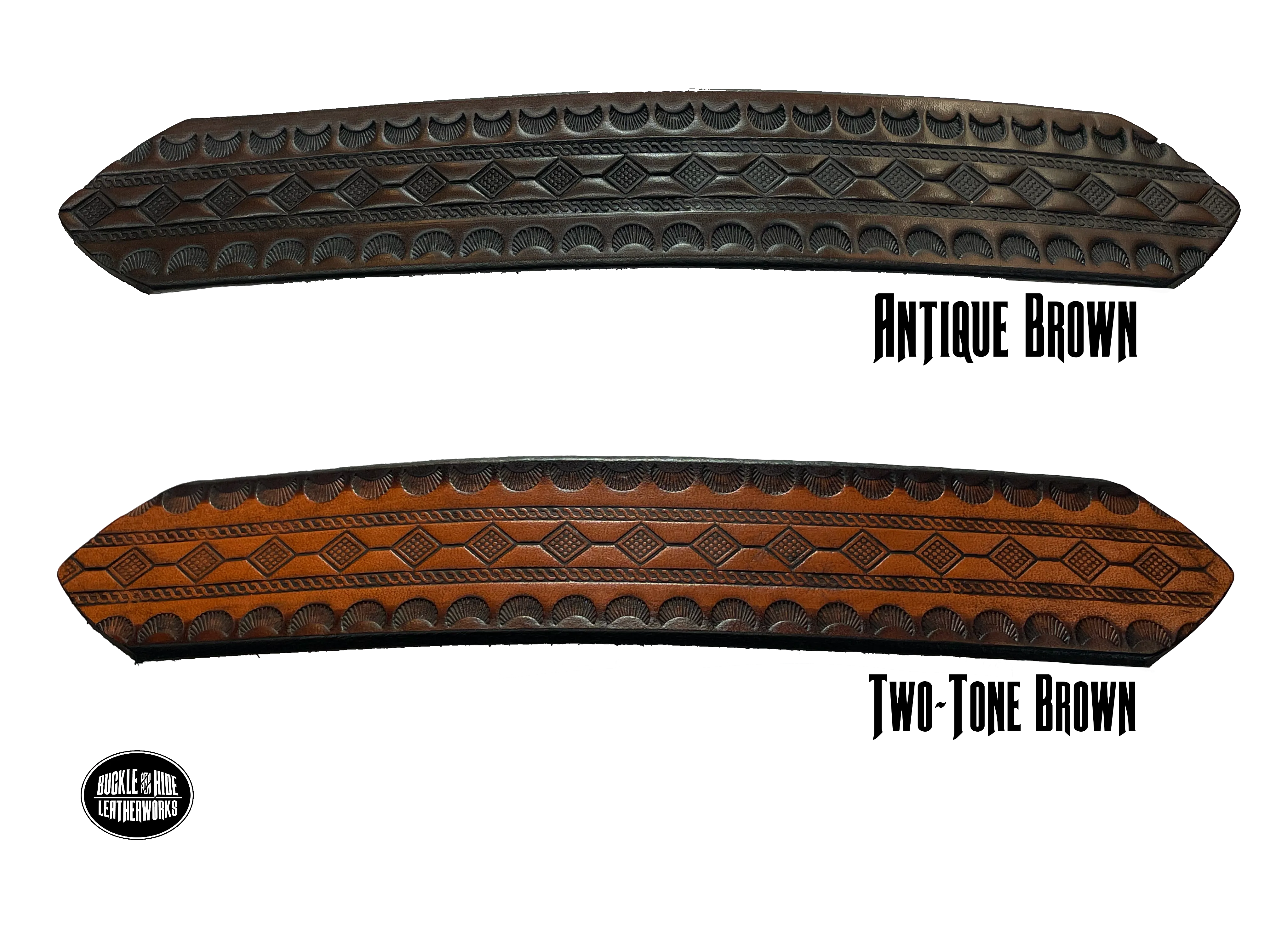 The Diamond Trail Name Leather Belt