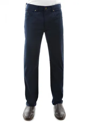 Thomas Cook Tailored Moleskin Mens Jeans  Navy