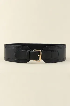 Top it Off Elastic Wide Belt