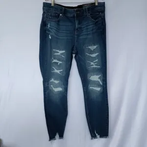 Torrid Jeans Bombshell Skinny Distressed High Rise Plus Size 20 R New NWT