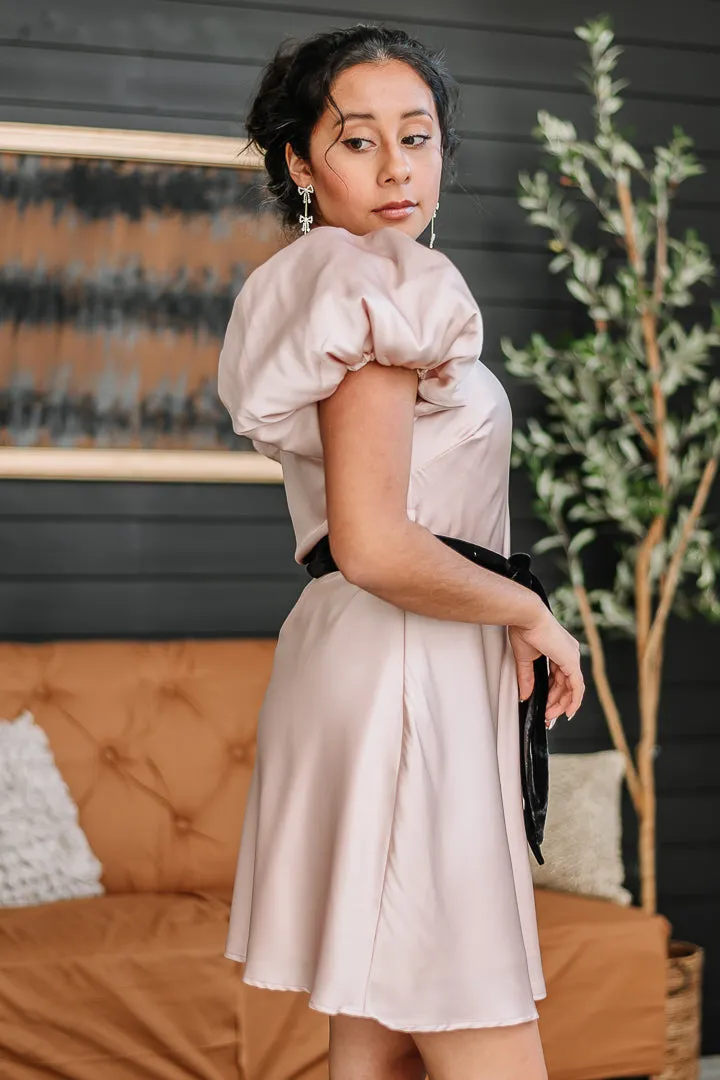 Totally Timeless Satin Mini Dress