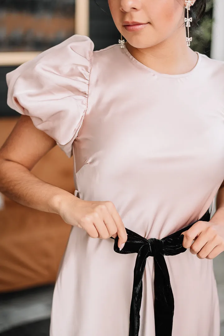 Totally Timeless Satin Mini Dress