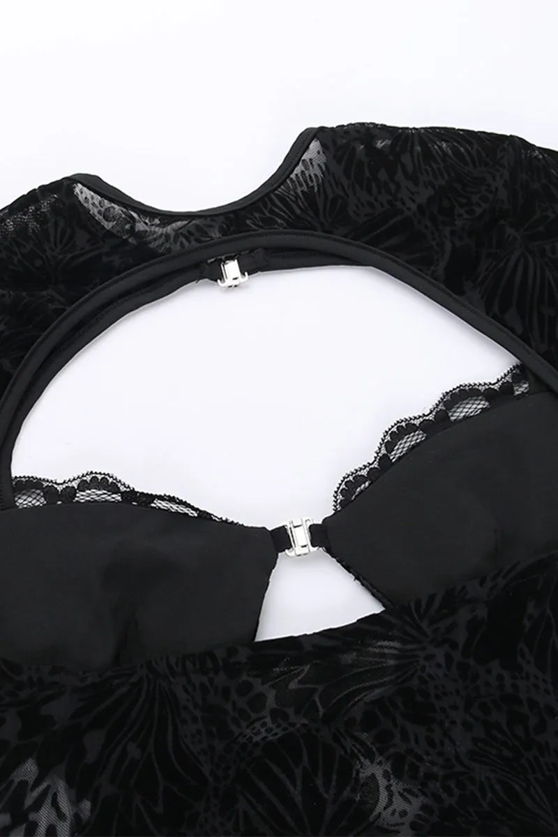 TR3132 Lace Cutout Tank Top