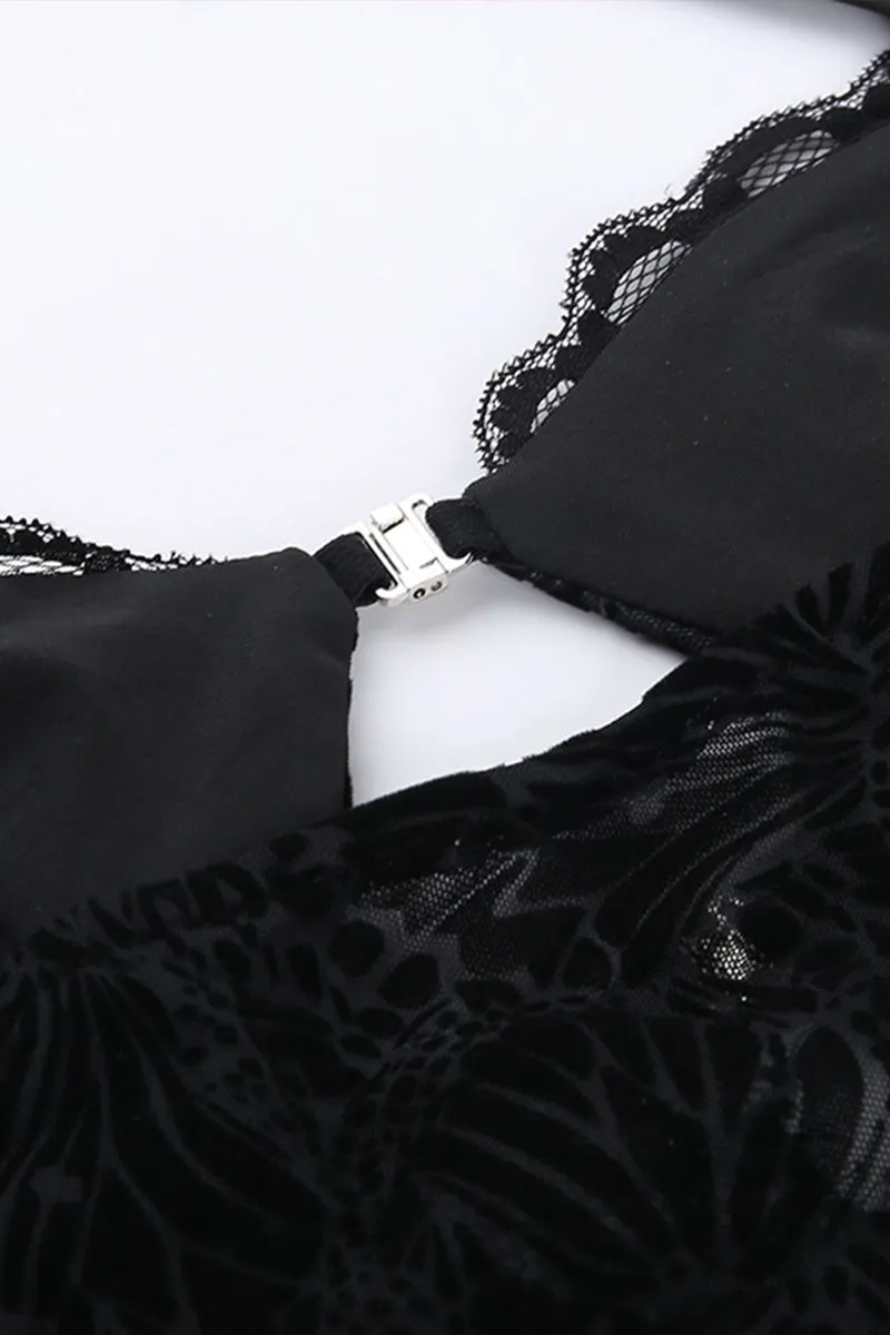 TR3132 Lace Cutout Tank Top