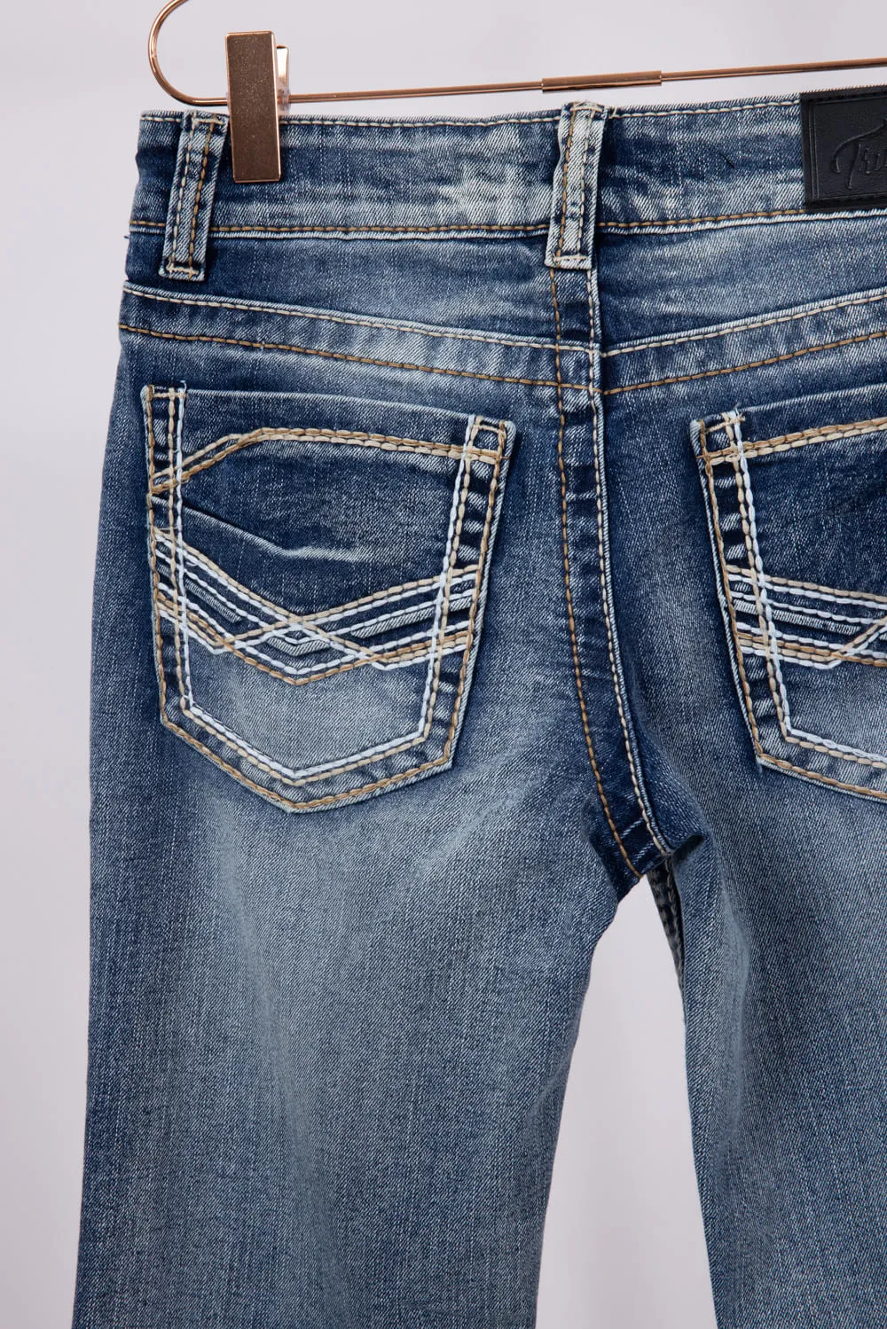 True Luck Boys 8-20 Ramsey Straight Stretch Jeans | TL19150017B-MEDBLUE