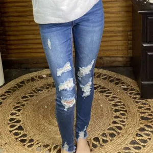 Umgee Distress Skinny Jeans
