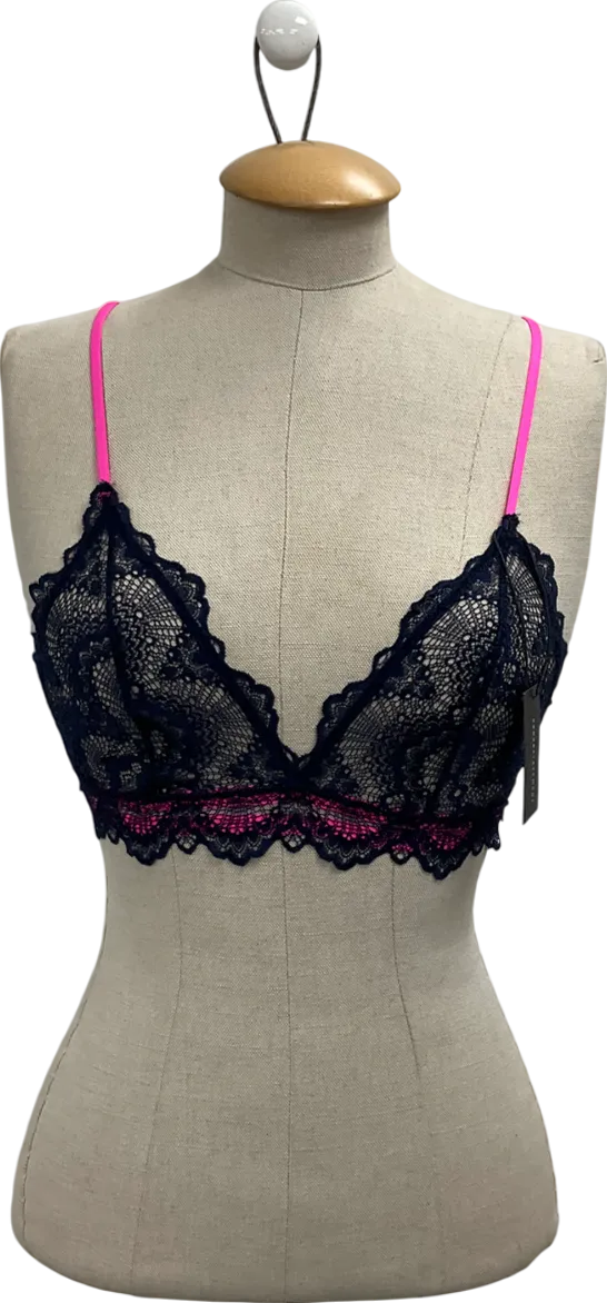 Understatement Blue Lace Triangle Bralette UK M