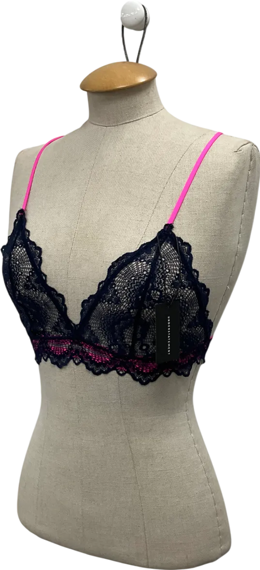 Understatement Blue Lace Triangle Bralette UK M