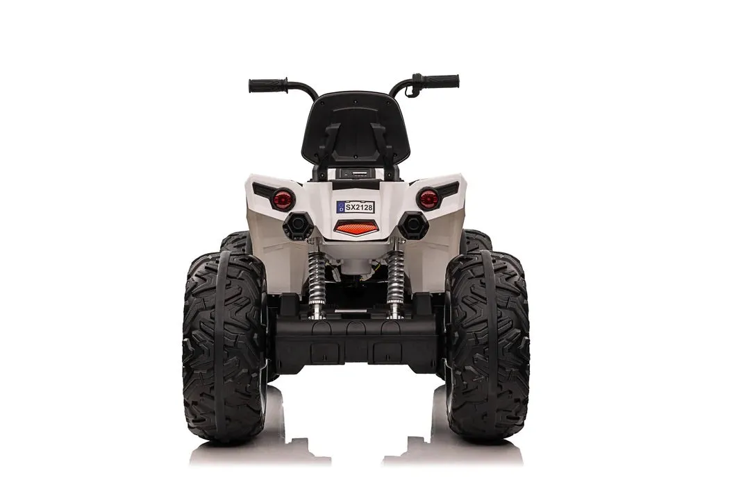 Upgraded 2025 Kids Ride On Car 4x4 Off-road ATV 24V With Monster Tires, Independent Suspension, LED Lights | Leather Seat | Rubber Tires