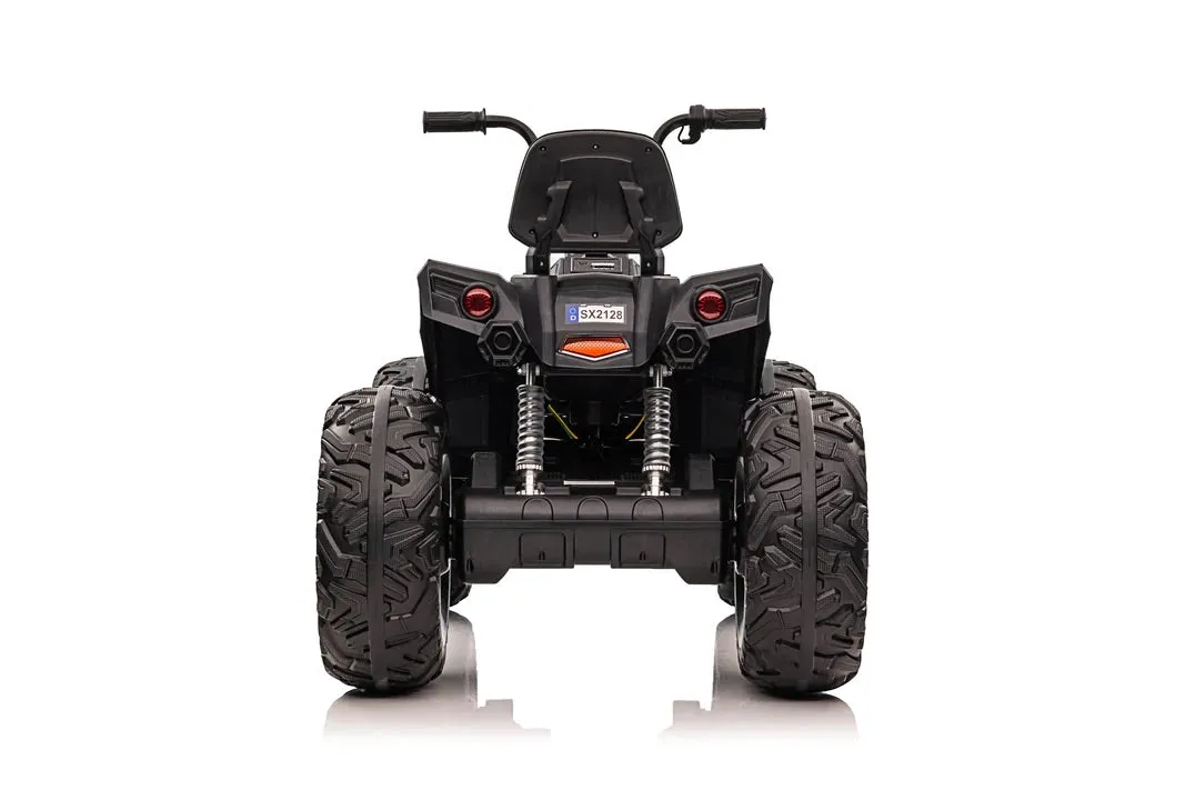 Upgraded 2025 Kids Ride On Car 4x4 Off-road ATV 24V With Monster Tires, Independent Suspension, LED Lights | Leather Seat | Rubber Tires