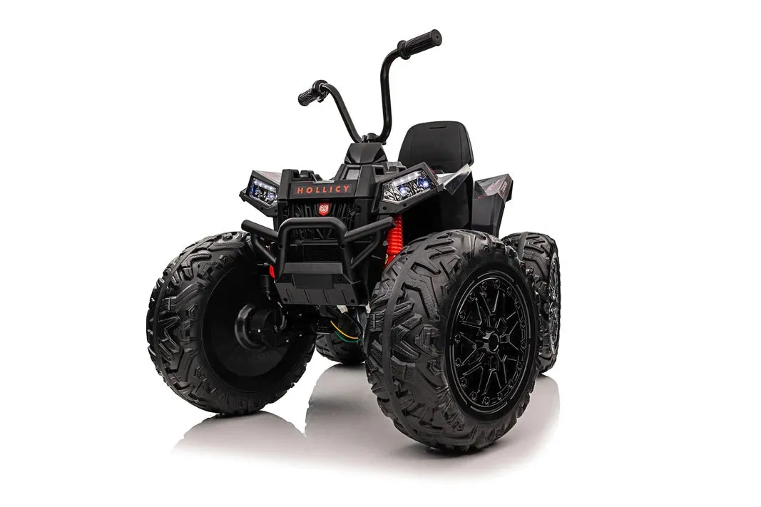 Upgraded 2025 Kids Ride On Car 4x4 Off-road ATV 24V With Monster Tires, Independent Suspension, LED Lights | Leather Seat | Rubber Tires
