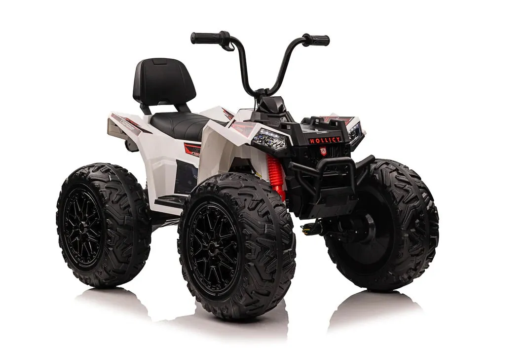 Upgraded 2025 Kids Ride On Car 4x4 Off-road ATV 24V With Monster Tires, Independent Suspension, LED Lights | Leather Seat | Rubber Tires