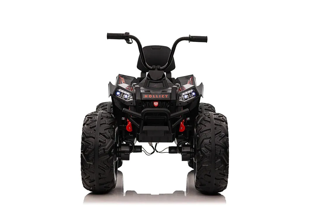 Upgraded 2025 Kids Ride On Car 4x4 Off-road ATV 24V With Monster Tires, Independent Suspension, LED Lights | Leather Seat | Rubber Tires