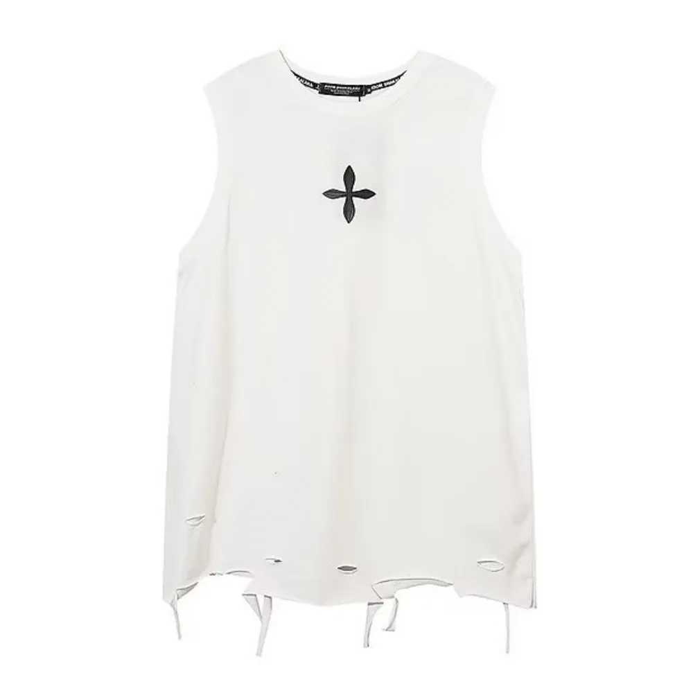 Urban Solid Ripped Tank Top