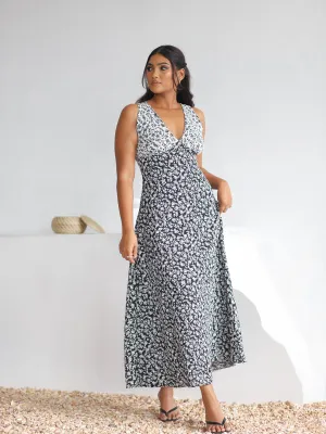 V-Neck Midi Dress