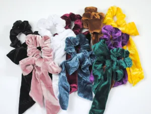 Velvet Hair Scarf Scrunchies 9 Colors