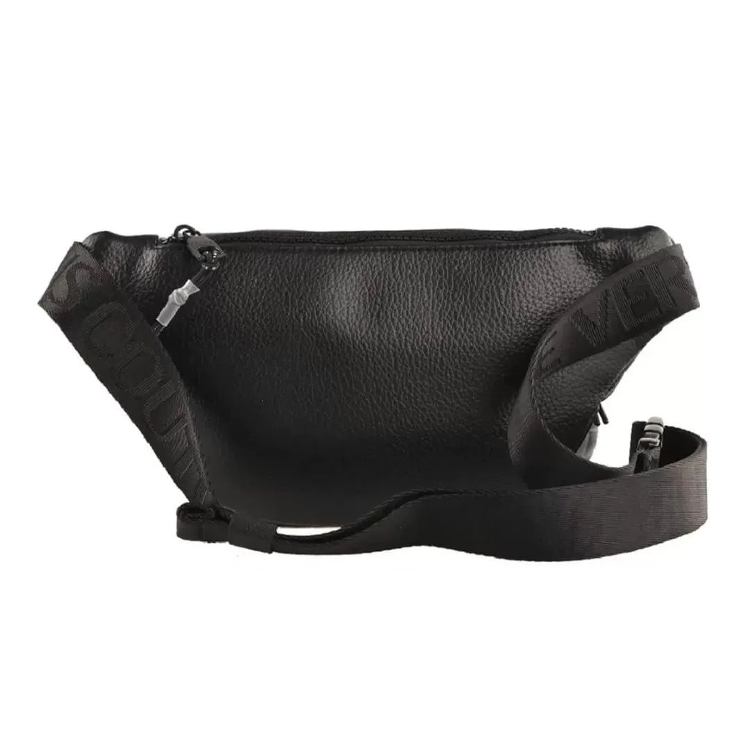 VERSACE JEANS COUTURE RANGE TACTILE LOGO BELT BAG - BLKBLK