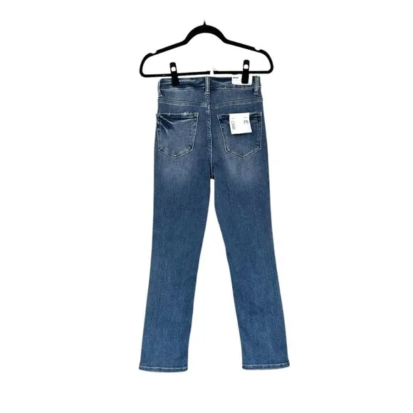 Vervet Shirley Super High Rise Slim Straight Ankle Jean