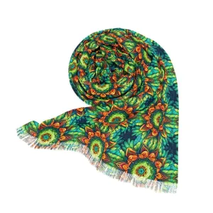 Vibrant Geometric Print Scarf for Trendy Fashion