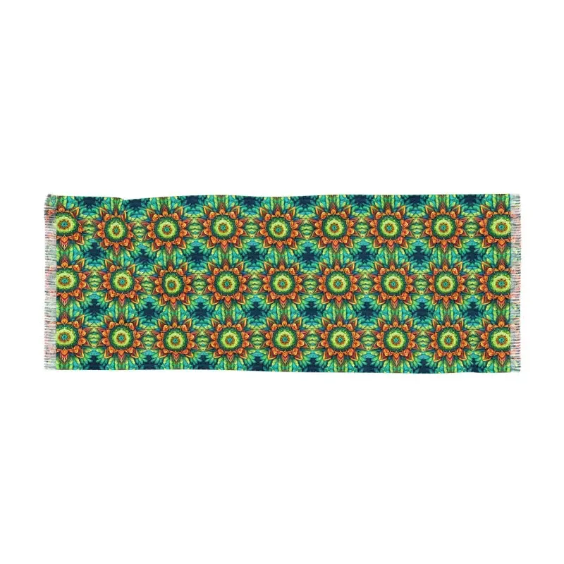 Vibrant Geometric Print Scarf for Trendy Fashion
