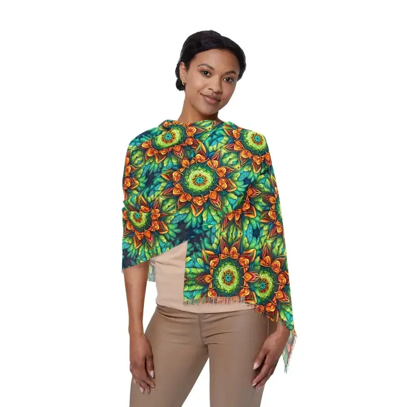 Vibrant Geometric Print Scarf for Trendy Fashion