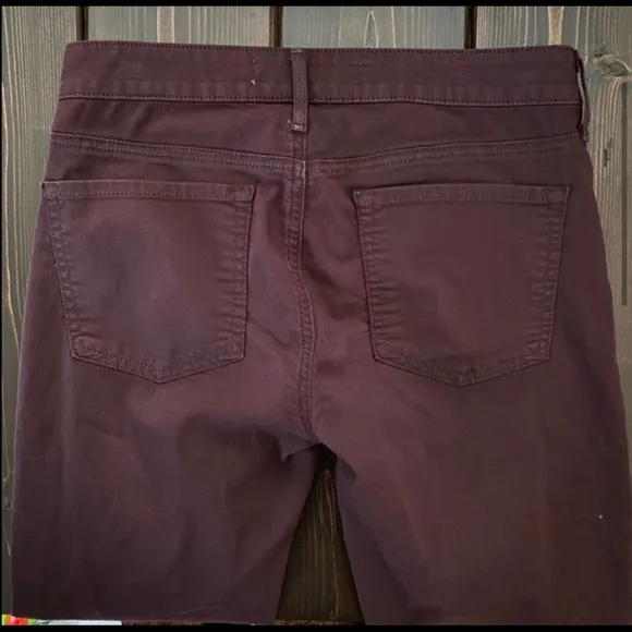 Vince Skinny Zip Jeans Dark Raisin size 27