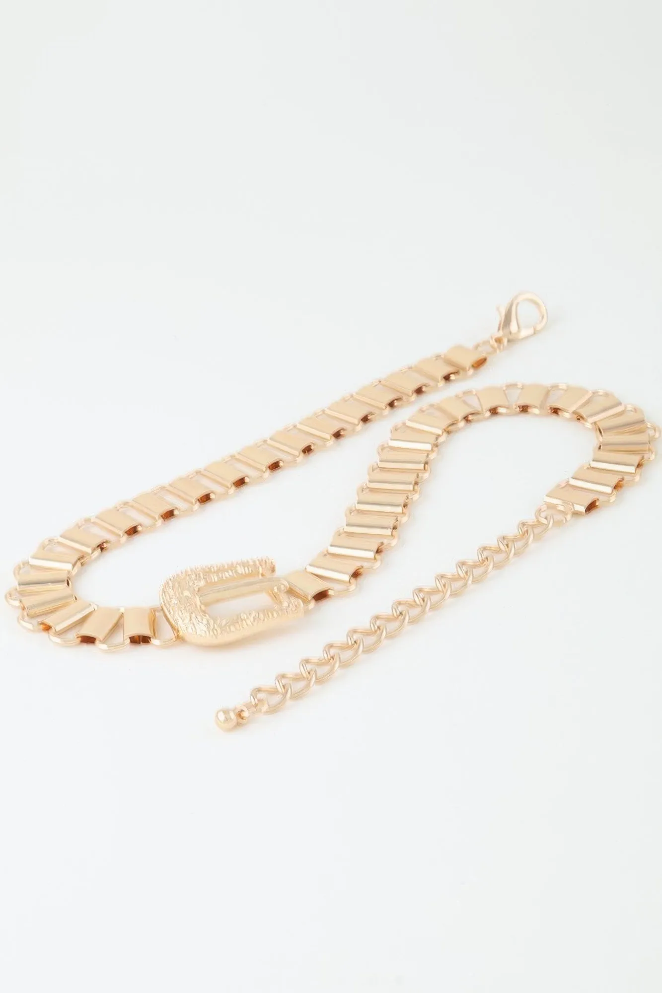 Vintage Buckle Belt Necklace
