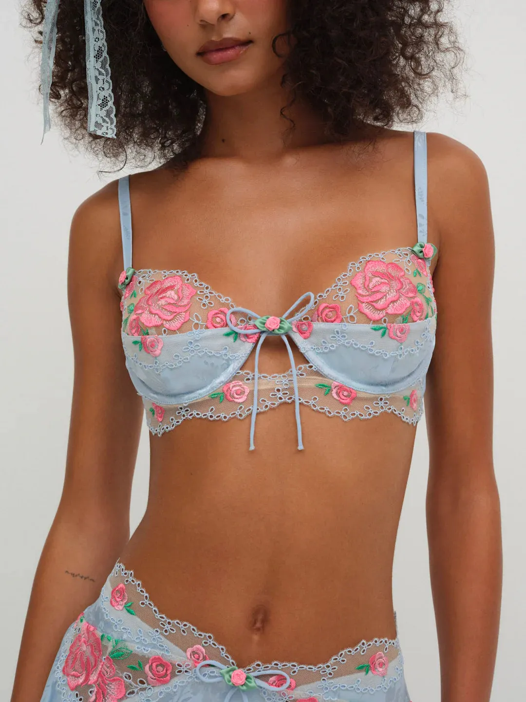 Vintage Rose Eyelet Bra