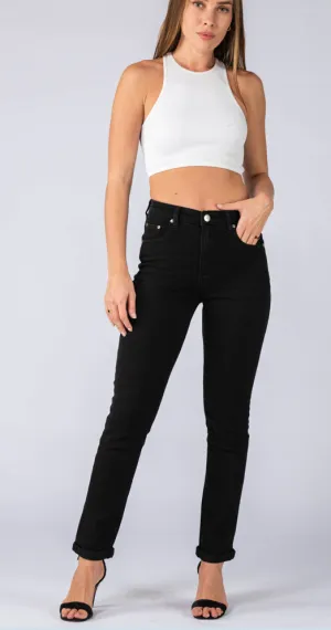 Wakee Straight Leg Jean Black