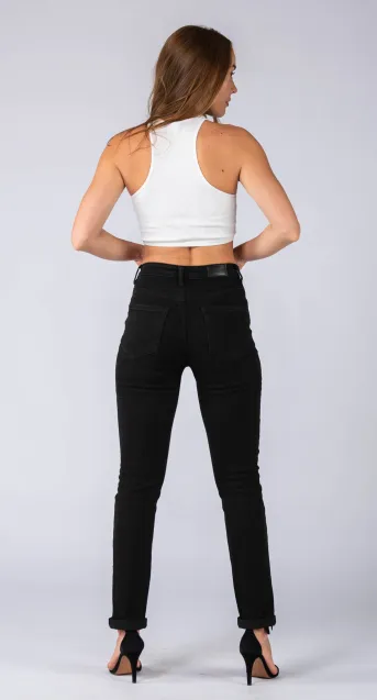 Wakee Straight Leg Jean Black