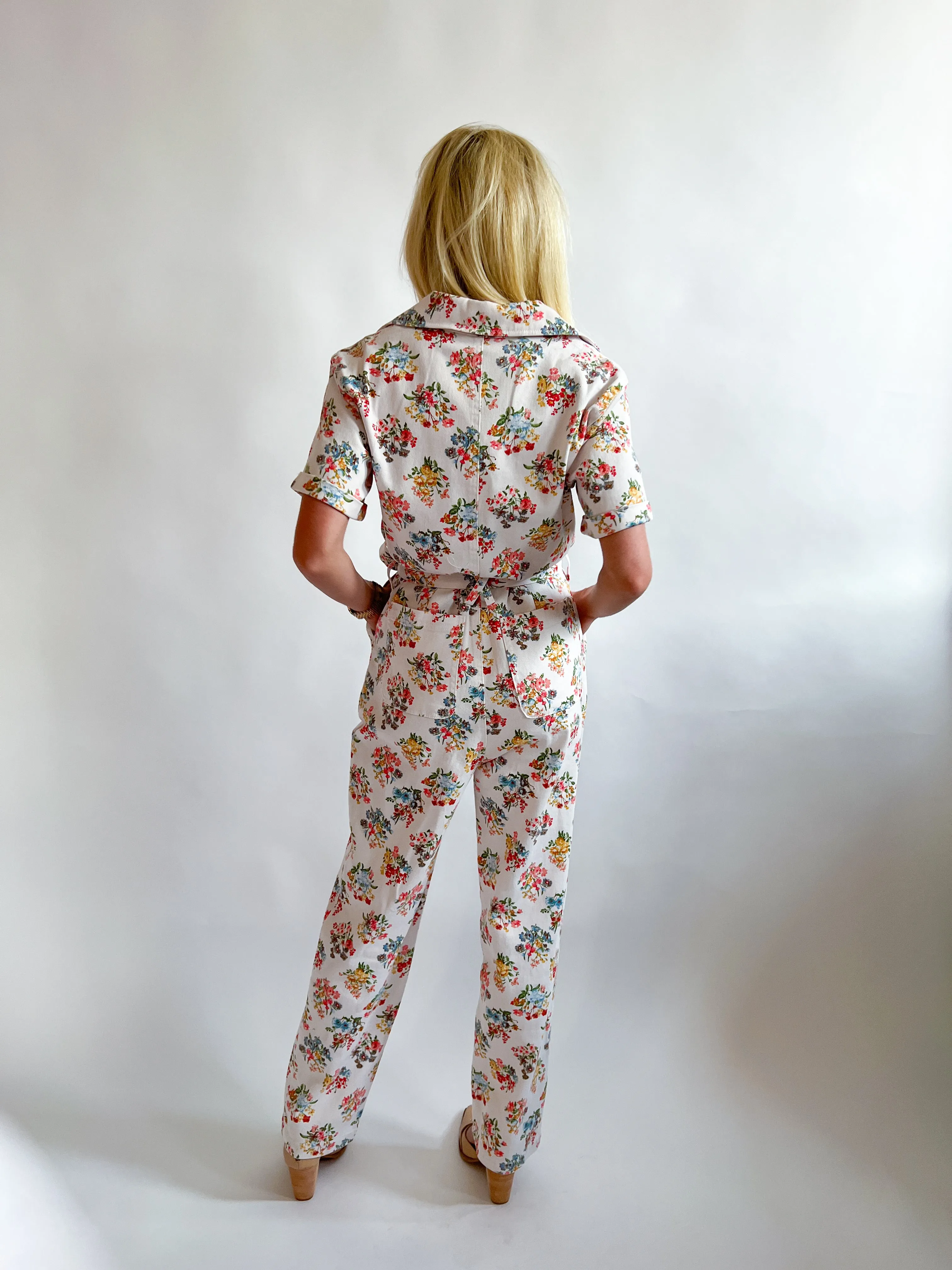 Washed Cotton Twill Jumpsuit