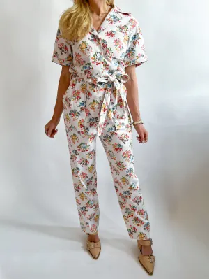 Washed Cotton Twill Jumpsuit