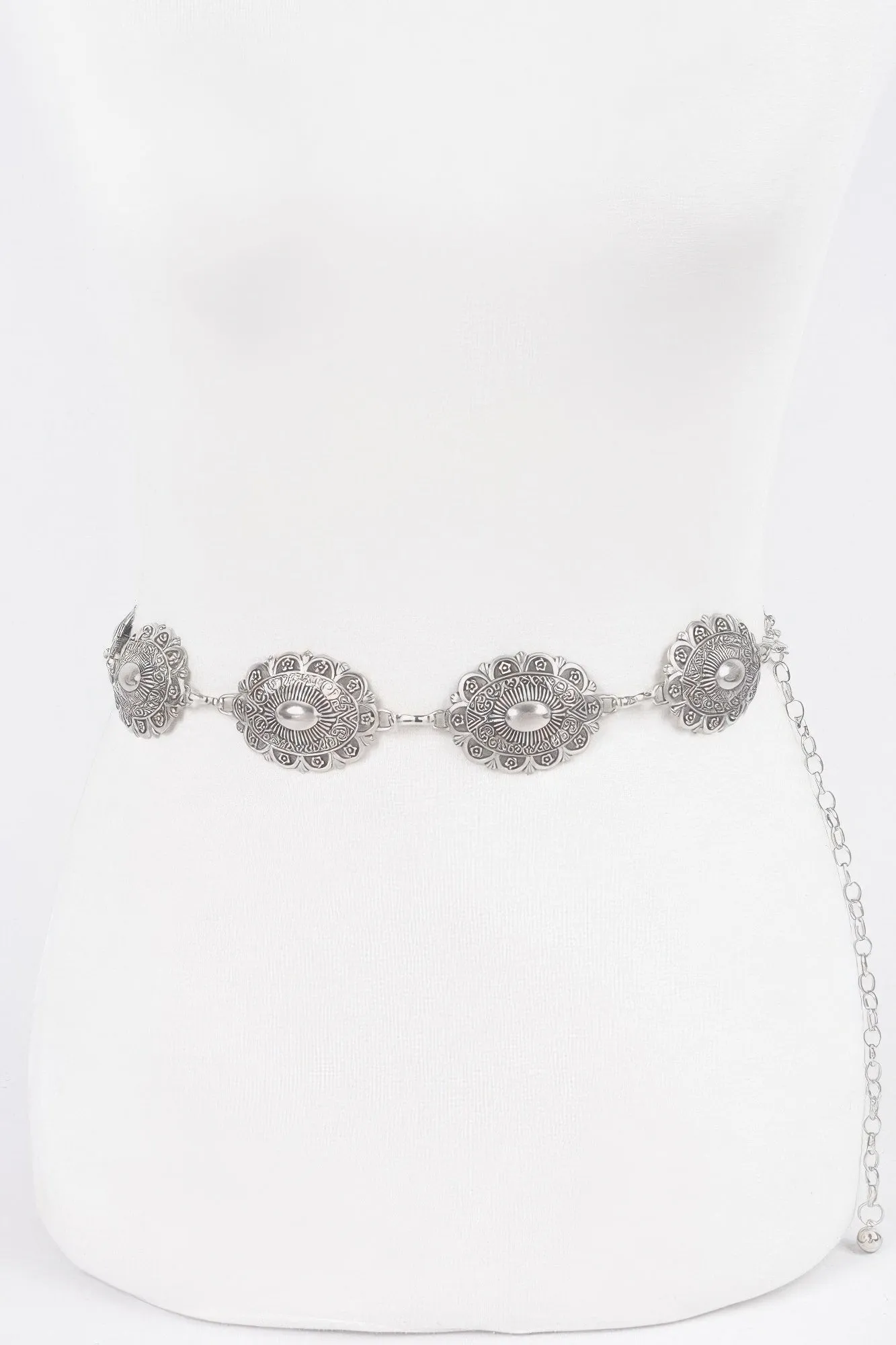 Western Style Metal Chain Belt