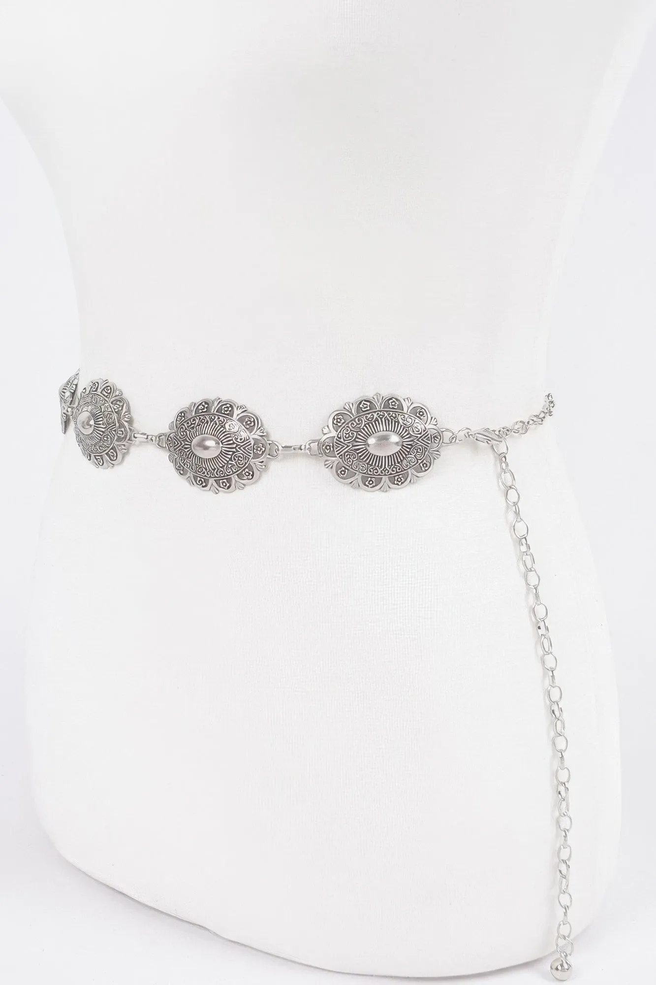 Western Style Metal Chain Belt