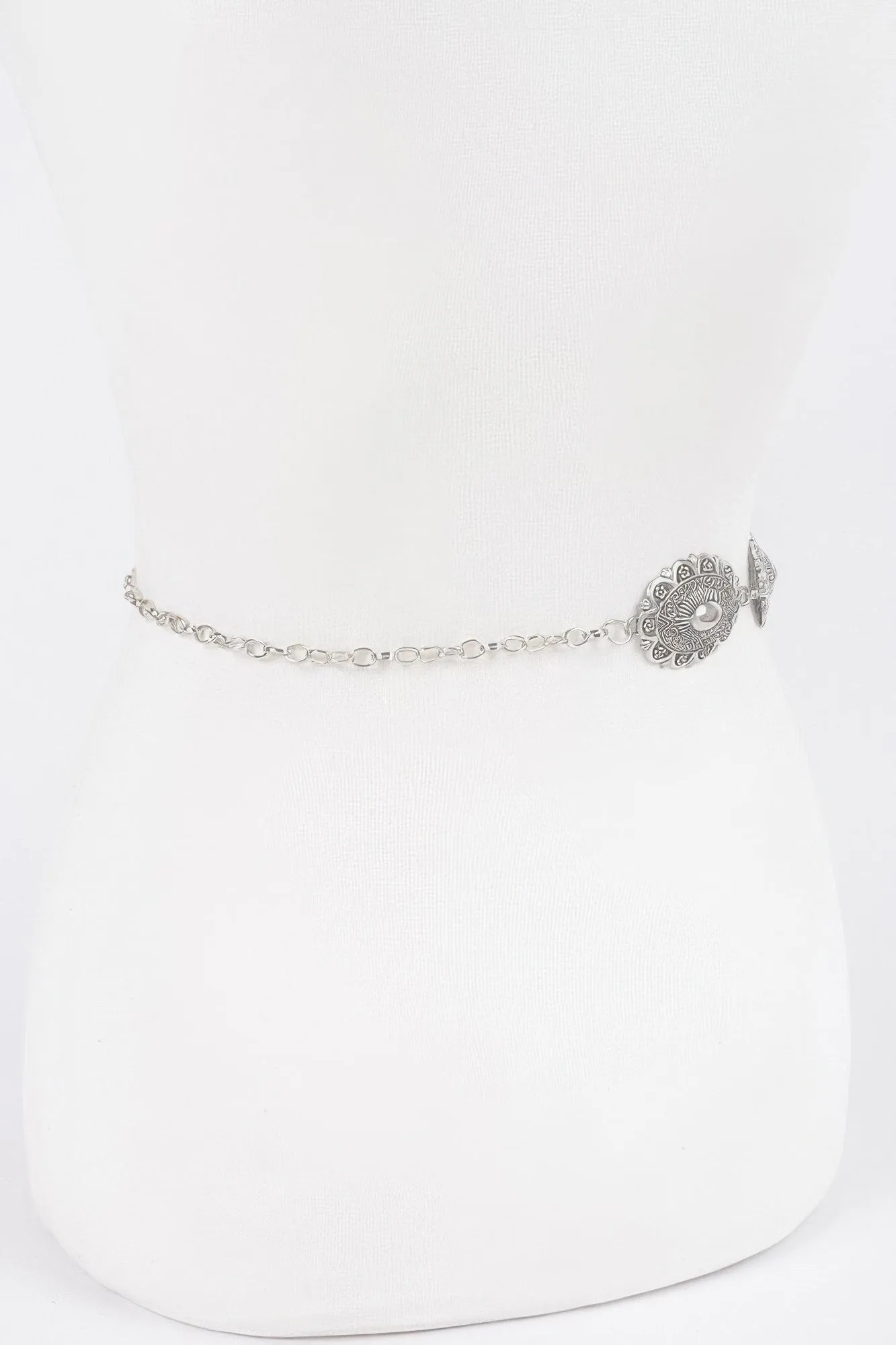 Western Style Metal Chain Belt