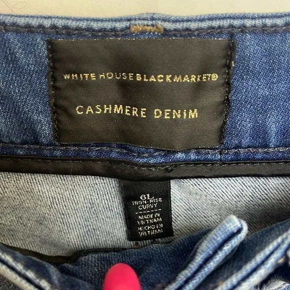 WHBM Medium Wash High Rise Skinny Cashmere Jeans - M9