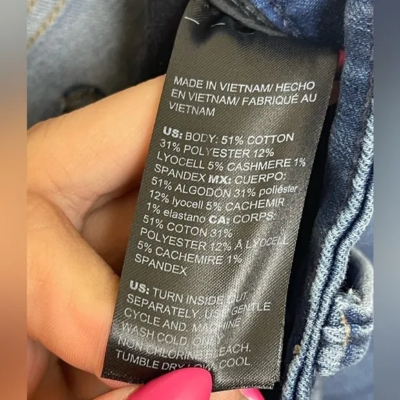 WHBM Medium Wash High Rise Skinny Cashmere Jeans - M9