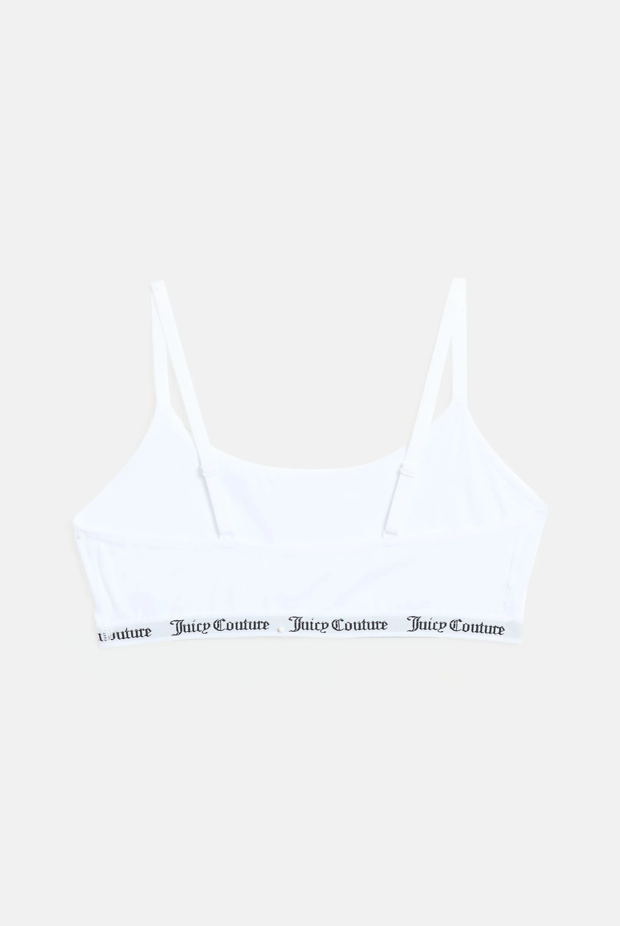WHITE COTTON SCOOP BRALETTE