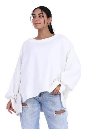 White Serena Oversized Sweatshirt