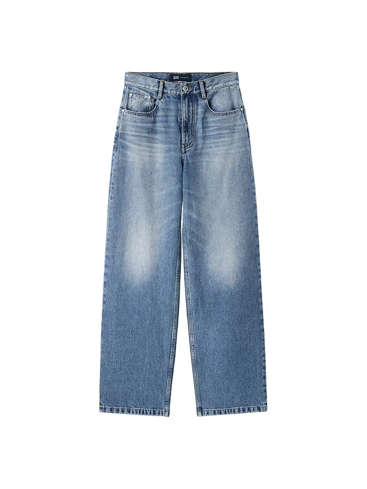 White Straight Jeans