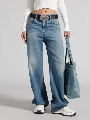 White Straight Jeans