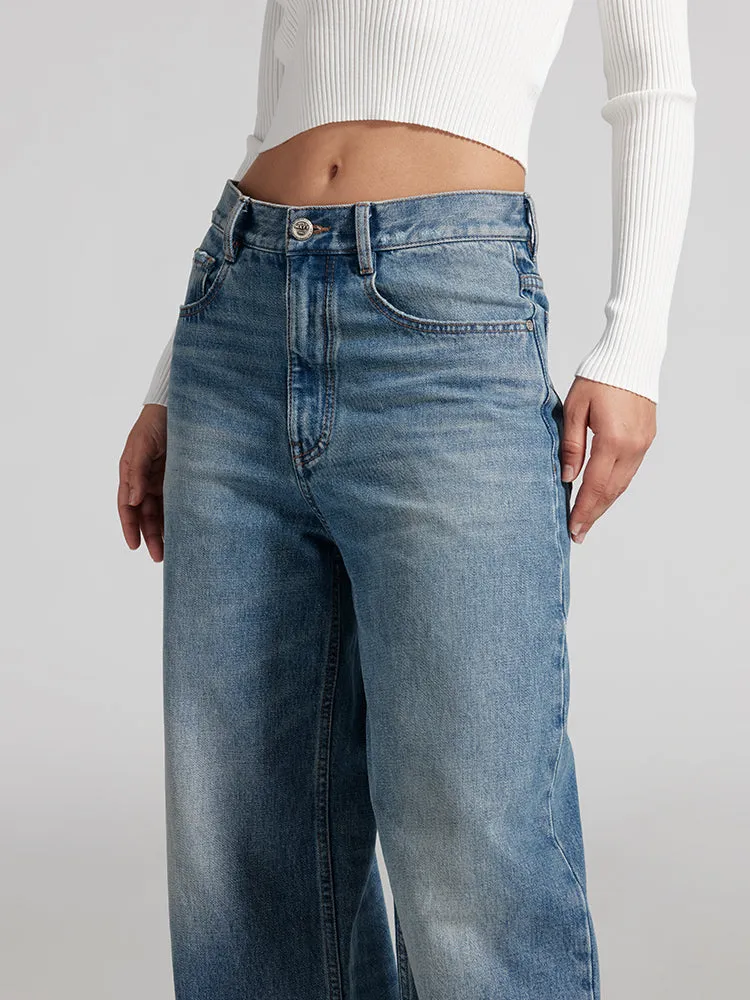White Straight Jeans