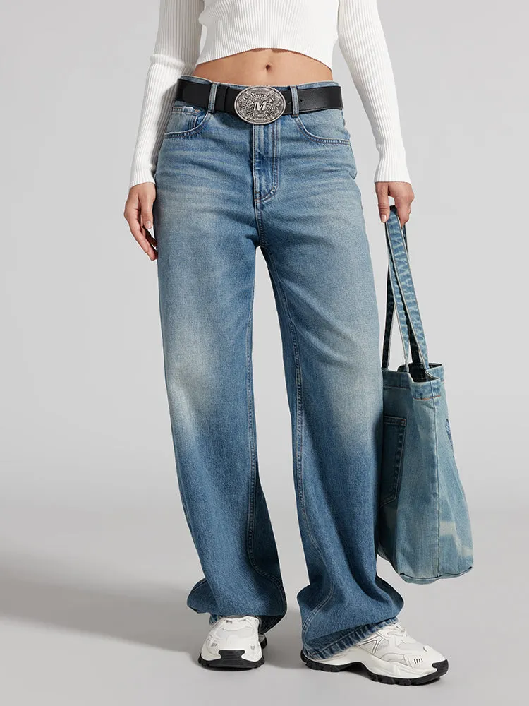 White Straight Jeans