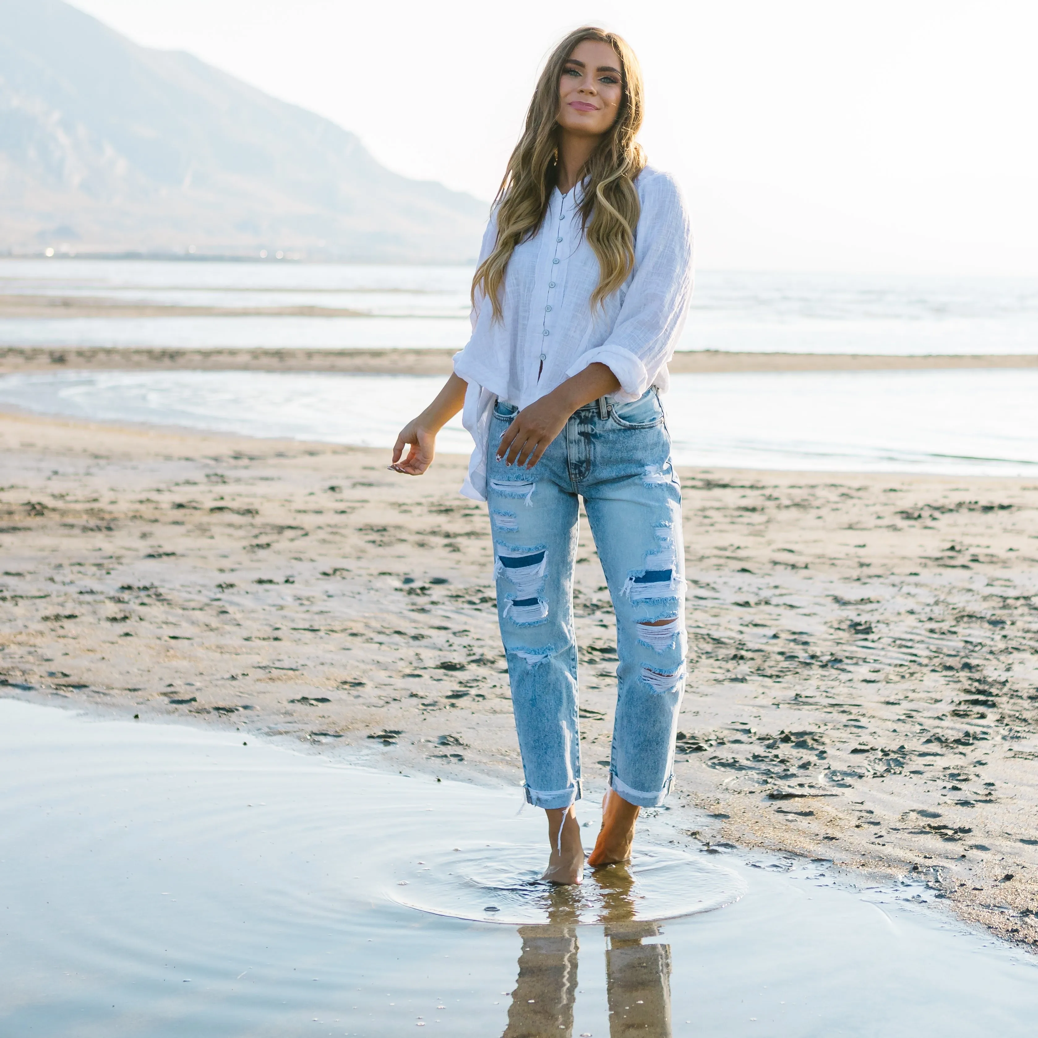 Wish You Would Straight Leg Jeans by Kancan