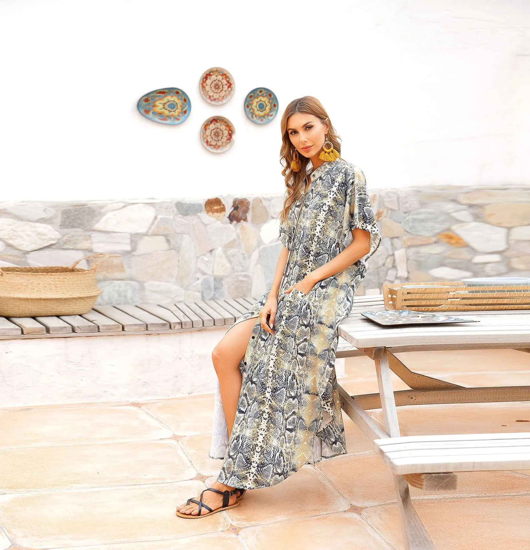 Women Summer Beach Loose Holiday Dresses