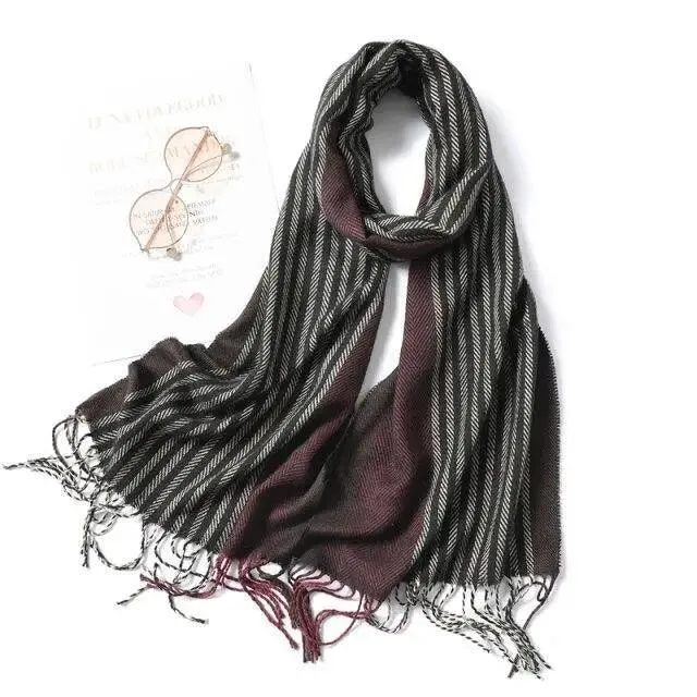 Women Winter Warm Scarf Shawl Fashion Plain  Soft Long Scarves For Women Casual Wear Travel Friendly Scarfs  Warm Winter Scarf Double Sided Thick Shawl Women Students Scarf