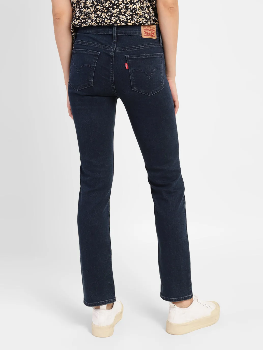 Women's 711 Blue Skinny Fit Mid Rise Jeans