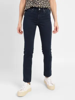 Women's 711 Blue Skinny Fit Mid Rise Jeans