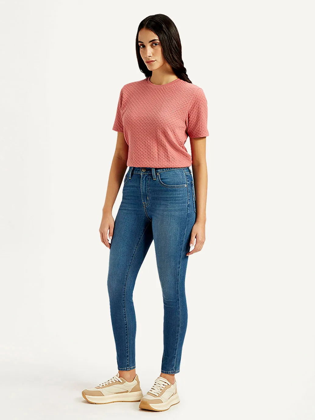 Women's 721 Blue Skinny Fit High Rise Jeans